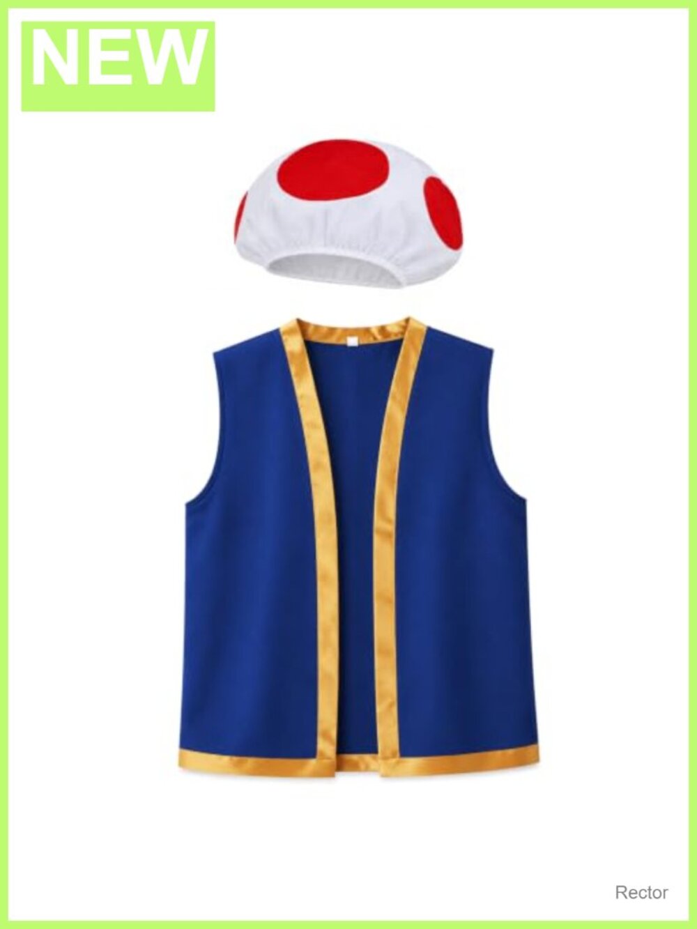 Mushroom costume set hat vest adults cosplay unisex